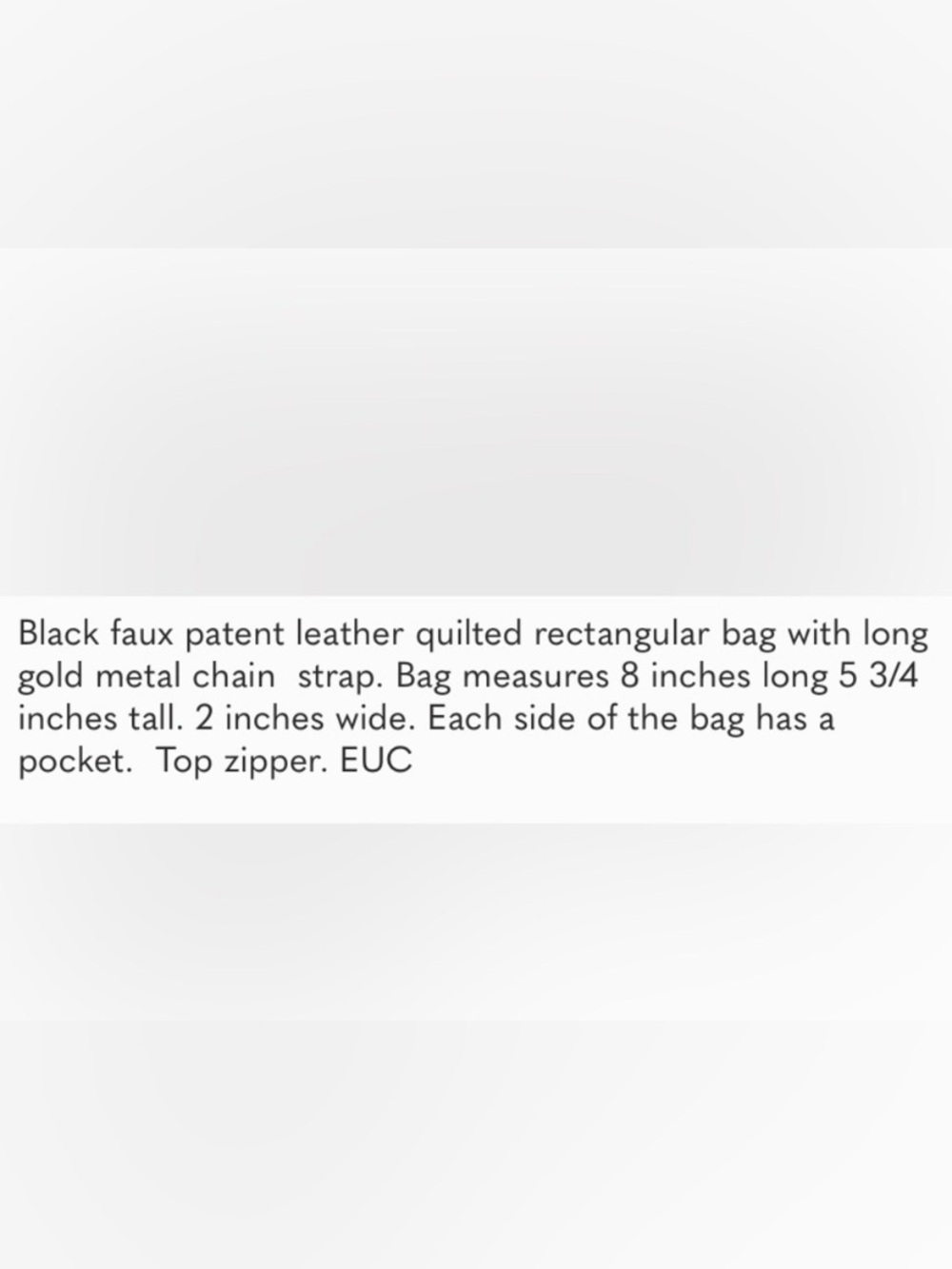 Sleek Black faux glossy bag - Picture 13 of 13